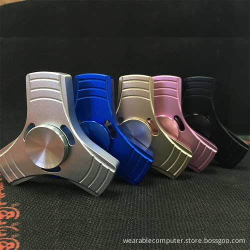 2017 newest low price relieve pressure rainbow cool aluminum alloy metal fidget spinner